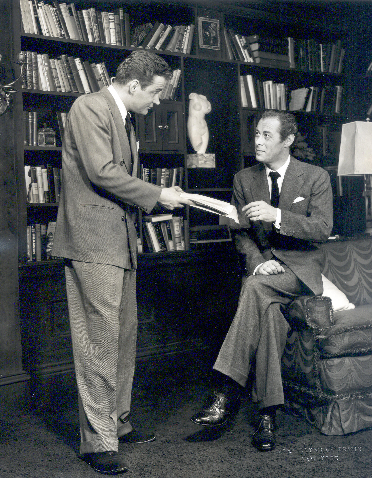Scott McKay and Rex Harrison in Bell, Book & Candle